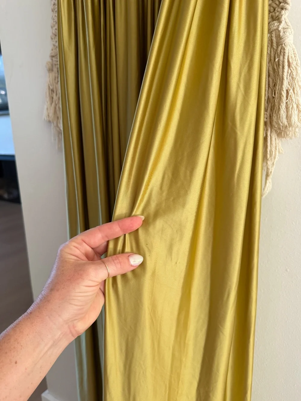 Delfi Collective Olive green Oriana satin basque waist maxi dress - Picture 9 of 10